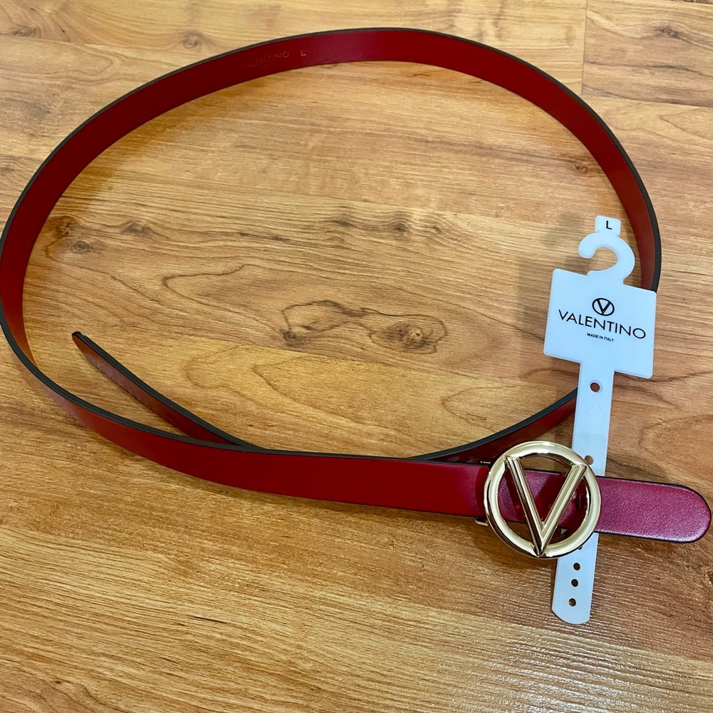 Valentino belt, red color, size large
